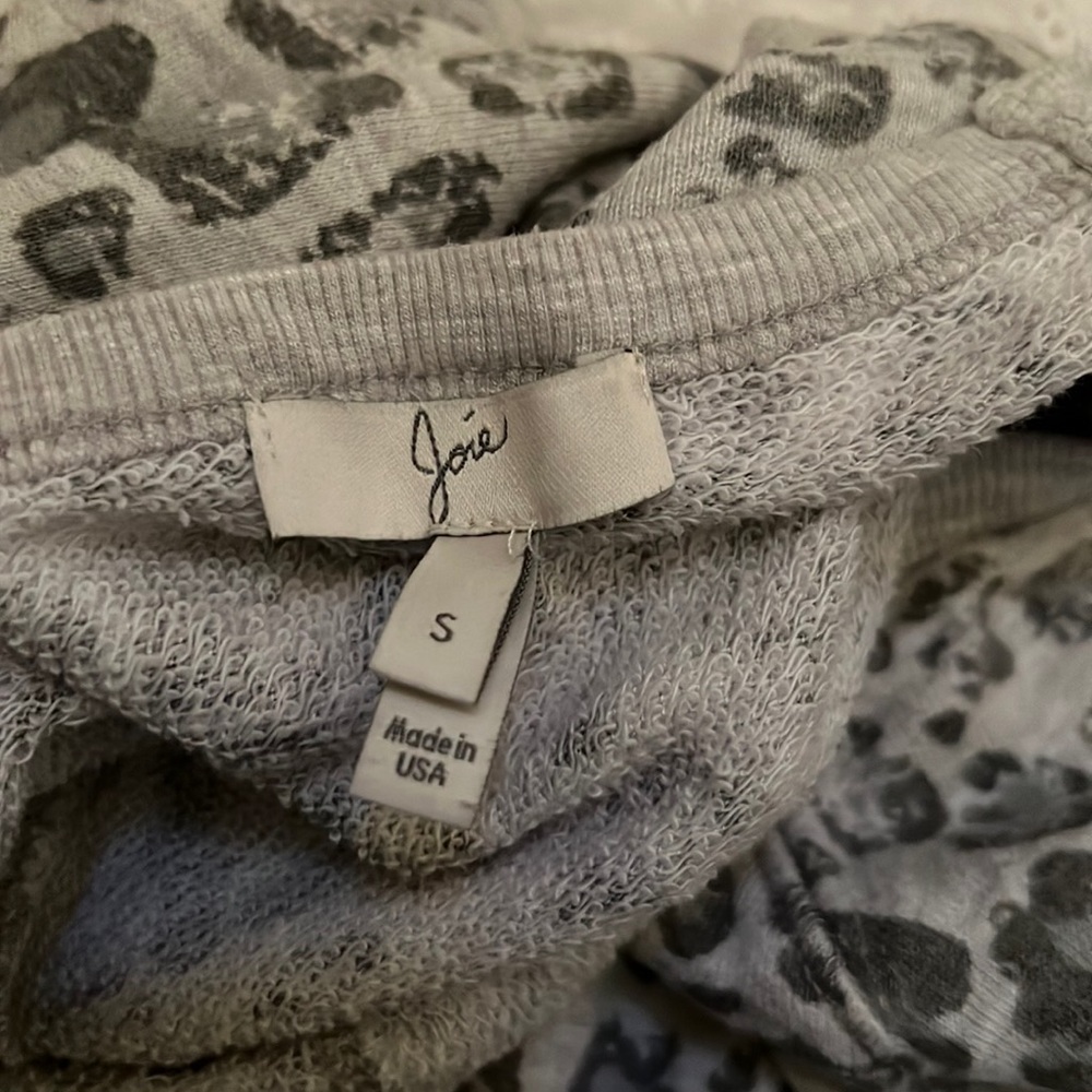 Josie Leopard Print Sweatshirt in Grey - Picture 3 of 14